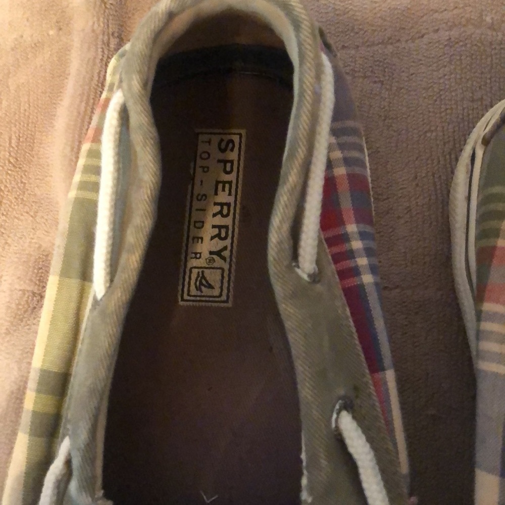 Men’s Y2k fall Sperry outdoors boat slip on top sider plaid - Picture 5 of 9